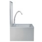 vidaXL Handwaschbecken mit Wasserhahn und Seifenspender Edelstahl vidaXL Handwaschbecken mit Wasserhahn und Seifenspender Edelstahl
