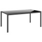 vidaXL 4-tlg. Garten-Lounge-Set mit Kissen Schwarz Stahl vidaXL 4-tlg. Garten-Lounge-Set mit Kissen Schwarz Stahl