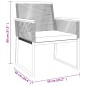 vidaXL 4-tlg. Garten-Lounge-Set mit Kissen Schwarz Stahl vidaXL 4-tlg. Garten-Lounge-Set mit Kissen Schwarz Stahl