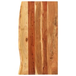 vidaXL Badezimmer-Waschtischplatte Massivholz Akazie 100x52x2,5 cm