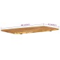 vidaXL Badezimmer-Waschtischplatte Massivholz Akazie 100x52x2,5 cm vidaXL Badezimmer-Waschtischplatte Massivholz Akazie 100x52x2,5 cm