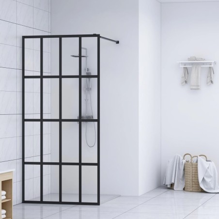 vidaXL Duschwand für Walk-in Dusche Klares Sicherheitsglas 100x195 cm