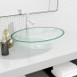 vidaXL Waschbecken Glas 50x37x14 cm Transparent vidaXL Waschbecken Glas 50x37x14 cm Transparent