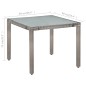 vidaXL 5-tlg. Garten-Essgruppe mit Auflagen Poly Rattan Grau vidaXL 5-tlg. Garten-Essgruppe mit Auflagen Poly Rattan Grau
