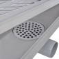 vidaXL Gerade Duschrinne Wellen 630x140 mm Edelstahl vidaXL Gerade Duschrinne Wellen 630x140 mm Edelstahl