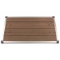 vidaXL Garten-Duschwanne WPC Edelstahl 110 x 62 cm Braun vidaXL Garten-Duschwanne WPC Edelstahl 110 x 62 cm Braun