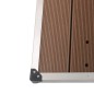 vidaXL Garten-Duschwanne WPC Edelstahl 110 x 62 cm Braun vidaXL Garten-Duschwanne WPC Edelstahl 110 x 62 cm Braun