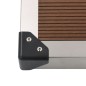 vidaXL Garten-Duschwanne WPC Edelstahl 110 x 62 cm Braun vidaXL Garten-Duschwanne WPC Edelstahl 110 x 62 cm Braun
