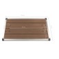 vidaXL Garten-Duschwanne WPC Edelstahl 110 x 62 cm Braun vidaXL Garten-Duschwanne WPC Edelstahl 110 x 62 cm Braun