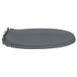 vidaXL Toilettensitz mit Absenkautomatik Quick-Release Grau Oval vidaXL Toilettensitz mit Absenkautomatik Quick-Release Grau Oval