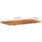 vidaXL Badezimmer-Waschtischplatte Massivholz Akazie 100x52x3,8 cm vidaXL Badezimmer-Waschtischplatte Massivholz Akazie 100x52x3,8 cm