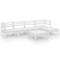 vidaXL 6-tlg. Garten-Lounge-Set Massivholz Kiefer Weiß vidaXL 6-tlg. Garten-Lounge-Set Massivholz Kiefer Weiß