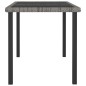 vidaXL Garten-Esstisch Grau 140x70x73 cm Poly Rattan vidaXL Garten-Esstisch Grau 140x70x73 cm Poly Rattan