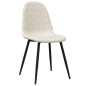 vidaXL Esszimmerstühle 6 Stk. Creme Samt vidaXL Esszimmerstühle 6 Stk. Creme Samt