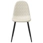 vidaXL Esszimmerstühle 6 Stk. Creme Samt vidaXL Esszimmerstühle 6 Stk. Creme Samt