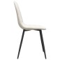 vidaXL Esszimmerstühle 6 Stk. Creme Samt vidaXL Esszimmerstühle 6 Stk. Creme Samt