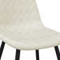 vidaXL Esszimmerstühle 6 Stk. Creme Samt vidaXL Esszimmerstühle 6 Stk. Creme Samt