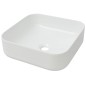 vidaXL Waschbecken Quadratisch Keramik Weiß 39x39x13,5 cm vidaXL Waschbecken Quadratisch Keramik Weiß 39x39x13,5 cm