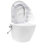 vidaXL Wand-WC ohne Spülrand mit Einbau-Spülkasten Keramik Weiß vidaXL Wand-WC ohne Spülrand mit Einbau-Spülkasten Keramik Weiß