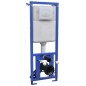 vidaXL Wand-WC ohne Spülrand mit Einbau-Spülkasten Keramik Weiß vidaXL Wand-WC ohne Spülrand mit Einbau-Spülkasten Keramik Weiß