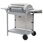Gasgrill mit 6 Brennern Edelstahl Silbern Gasgrill mit 6 Brennern Edelstahl Silbern