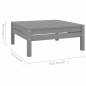 vidaXL 9-tlg. Garten-Lounge-Set Massivholz Kiefer Grau vidaXL 9-tlg. Garten-Lounge-Set Massivholz Kiefer Grau