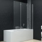 vidaXL Faltbare Duschkabine 3 Paneele ESG 130 x 138 cm vidaXL Faltbare Duschkabine 3 Paneele ESG 130 x 138 cm