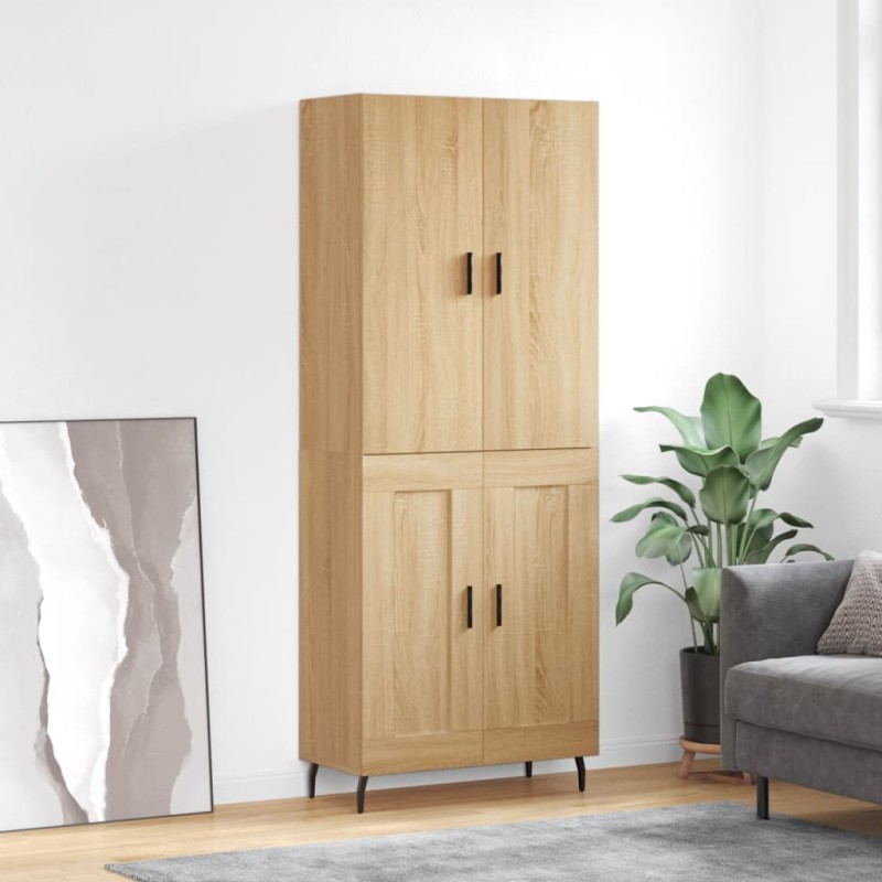 Highboard Sonoma-Eiche 69,5x34x180 cm Holzwerkstoff Highboard Sonoma-Eiche 69,5x34x180 cm Holzwerkstoff