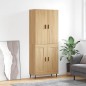 Highboard Sonoma-Eiche 69,5x34x180 cm Holzwerkstoff Highboard Sonoma-Eiche 69,5x34x180 cm Holzwerkstoff