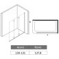 vidaXL Faltbare Duschkabine 3 Paneele ESG 130 x 138 cm vidaXL Faltbare Duschkabine 3 Paneele ESG 130 x 138 cm