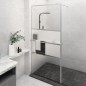 vidaXL Duschwand mit Ablage für Walk-In-Dusche Chrom 80x195 cm ESG vidaXL Duschwand mit Ablage für Walk-In-Dusche Chrom 80x195 cm ESG