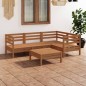 vidaXL 5-tlg. Garten-Lounge-Set Massivholz Kiefer Honigbraun vidaXL 5-tlg. Garten-Lounge-Set Massivholz Kiefer Honigbraun