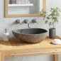 vidaXL Waschbecken Flussstein Oval 37-46 cm vidaXL Waschbecken Flussstein Oval 37-46 cm