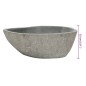 vidaXL Waschbecken Flussstein Oval 37-46 cm vidaXL Waschbecken Flussstein Oval 37-46 cm