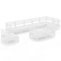 vidaXL 9-tlg. Garten-Lounge-Set Massivholz Kiefer Weiß vidaXL 9-tlg. Garten-Lounge-Set Massivholz Kiefer Weiß