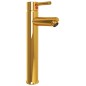 vidaXL Badezimmer Mischbatterie Golden 12x30 cm vidaXL Badezimmer Mischbatterie Golden 12x30 cm