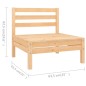 vidaXL 7-tlg. Garten-Lounge-Set Massivholz Kiefer vidaXL 7-tlg. Garten-Lounge-Set Massivholz Kiefer
