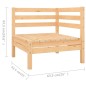 vidaXL 7-tlg. Garten-Lounge-Set Massivholz Kiefer vidaXL 7-tlg. Garten-Lounge-Set Massivholz Kiefer