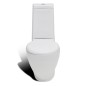 vidaXL Stand-WC & Bidet Set Weiß Keramik vidaXL Stand-WC & Bidet Set Weiß Keramik