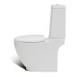 vidaXL Stand-WC & Bidet Set Weiß Keramik vidaXL Stand-WC & Bidet Set Weiß Keramik