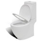 vidaXL Stand-WC & Bidet Set Weiß Keramik vidaXL Stand-WC & Bidet Set Weiß Keramik