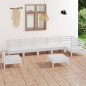 vidaXL 8-tlg. Garten-Lounge-Set Massivholz Kiefer Weiß vidaXL 8-tlg. Garten-Lounge-Set Massivholz Kiefer Weiß