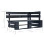 vidaXL 6-tlg. Paletten-Lounge-Set Schwarz Imprägniertes Kiefernholz vidaXL 6-tlg. Paletten-Lounge-Set Schwarz Imprägniertes Kiefernholz