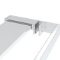 vidaXL Duschwand mit Ablage für Walk-In-Dusche Chrom 100x195 cm ESG vidaXL Duschwand mit Ablage für Walk-In-Dusche Chrom 100x195 cm ESG