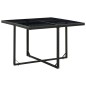 vidaXL 5-tlg. Garten-Essgruppe mit Auflagen Poly Rattan Schwarz vidaXL 5-tlg. Garten-Essgruppe mit Auflagen Poly Rattan Schwarz