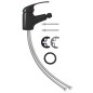 vidaXL Badezimmer Bidet Mischbatterie Schwarz 13x12 cm vidaXL Badezimmer Bidet Mischbatterie Schwarz 13x12 cm