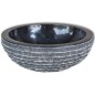 vidaXL Waschbecken Marmor 40 cm Schwarz vidaXL Waschbecken Marmor 40 cm Schwarz