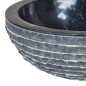 vidaXL Waschbecken Marmor 40 cm Schwarz vidaXL Waschbecken Marmor 40 cm Schwarz
