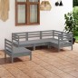 vidaXL 5-tlg. Garten-Lounge-Set Massivholz Kiefer Grau vidaXL 5-tlg. Garten-Lounge-Set Massivholz Kiefer Grau