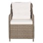 Gartenstühle mit Polstern 2 Stk. Poly Rattan Braun Gartenstühle mit Polstern 2 Stk. Poly Rattan Braun
